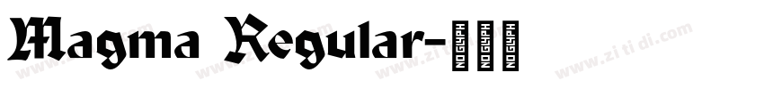 Magma Regular字体转换